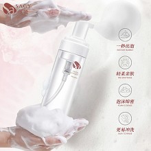 莎迹 洁面慕斯150ml 洗卸二合一、清洁毛孔内污垢及残妆、不紧绷不拔干、温和净肤、平滑细腻